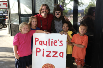 We arrived at Paulie's Pizza.