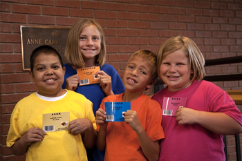 We each got a library card.